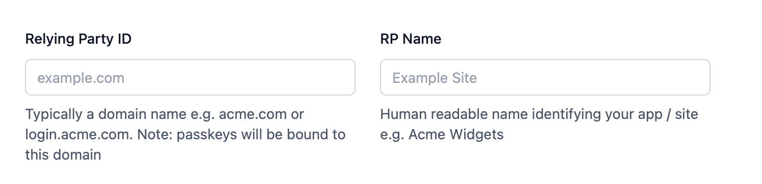 Passlock tenancy settings